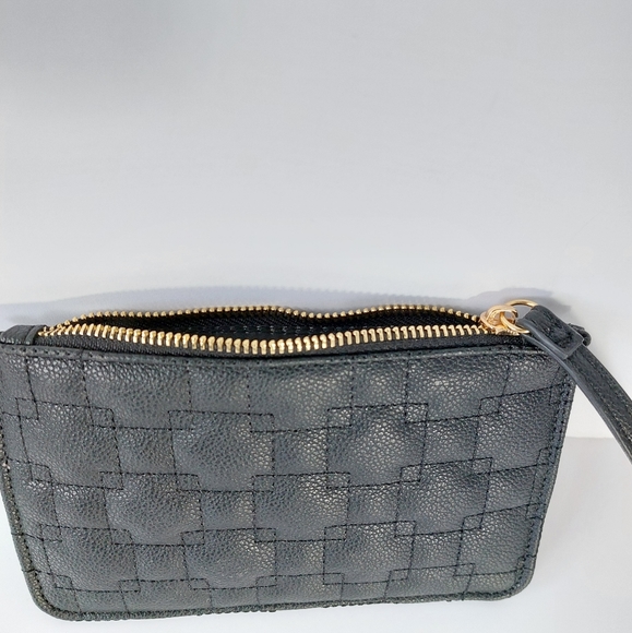 Anne Klein Black Quilted Pouch - Picture 2 of 5